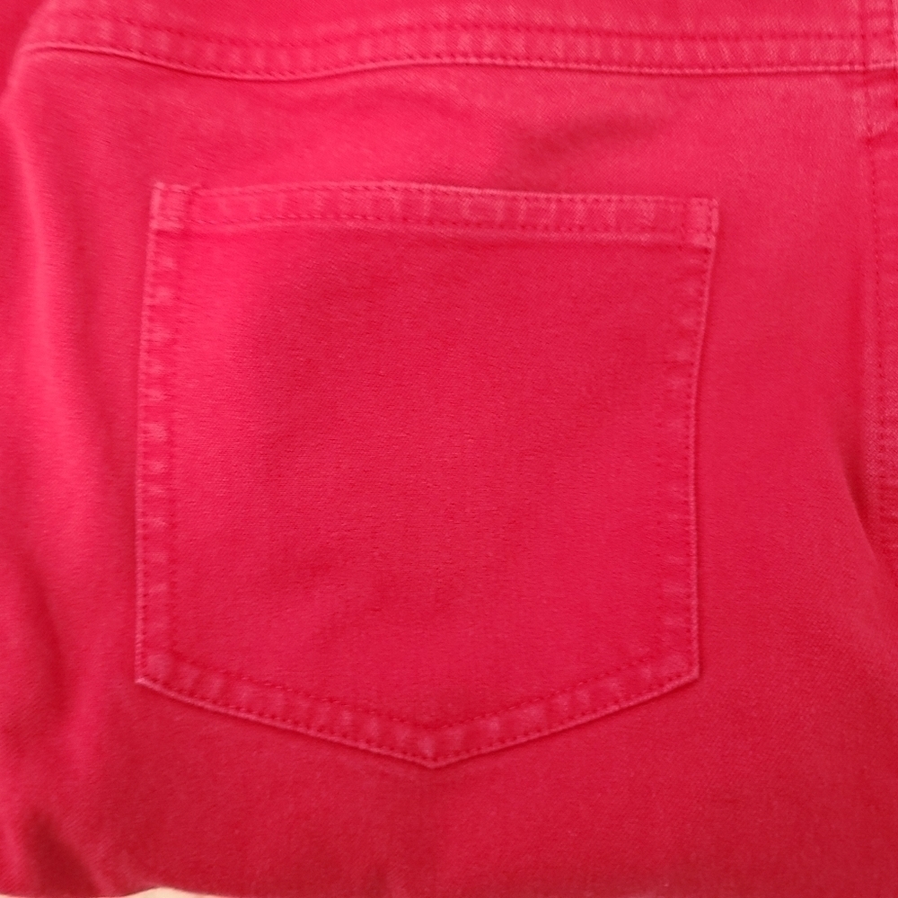 St John Sport Red Jeans Size 10 - Picture 11 of 13